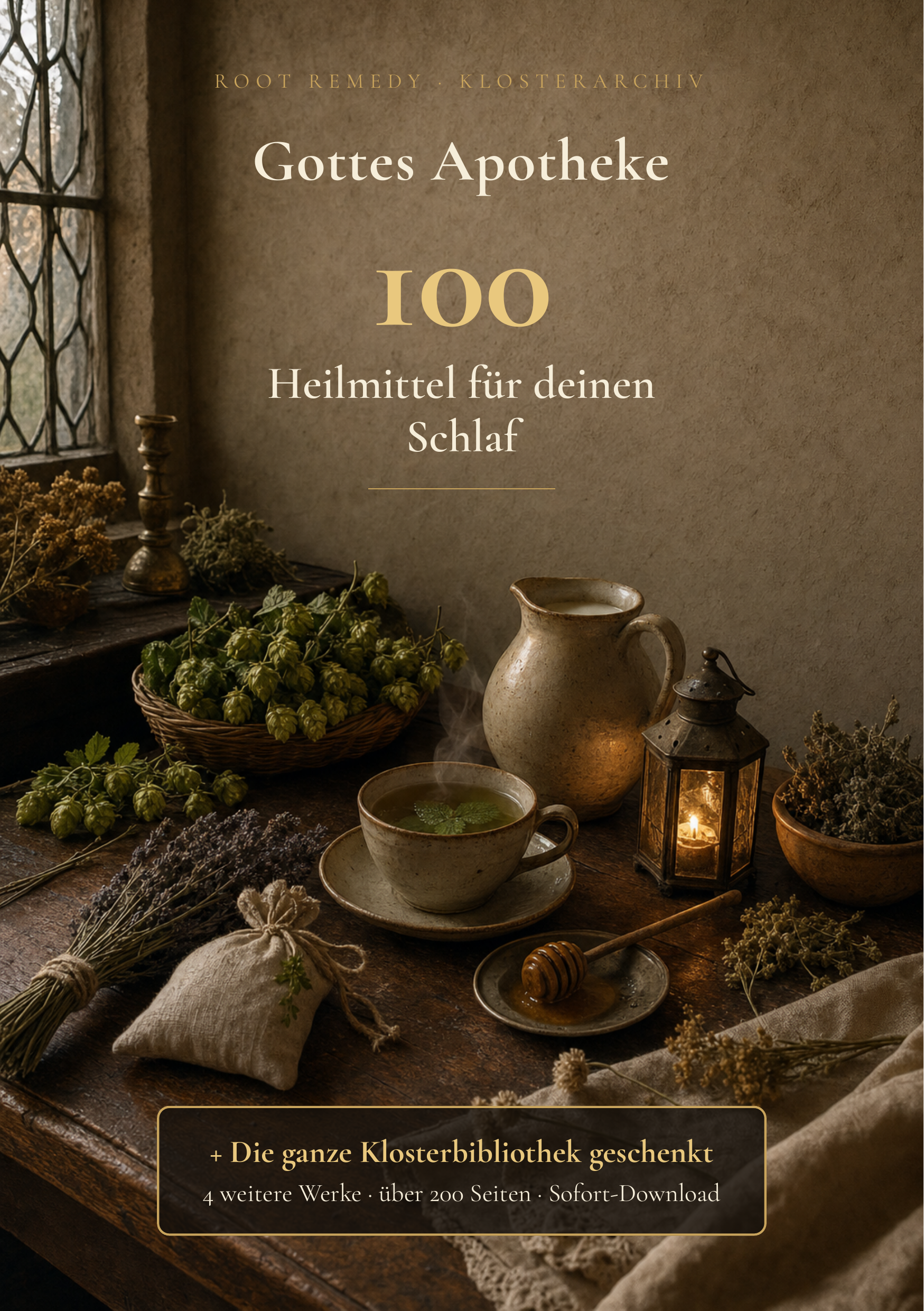 Gottes Apotheke: 100 Heilmittel für deinen Schlaf + 4 Helfer
