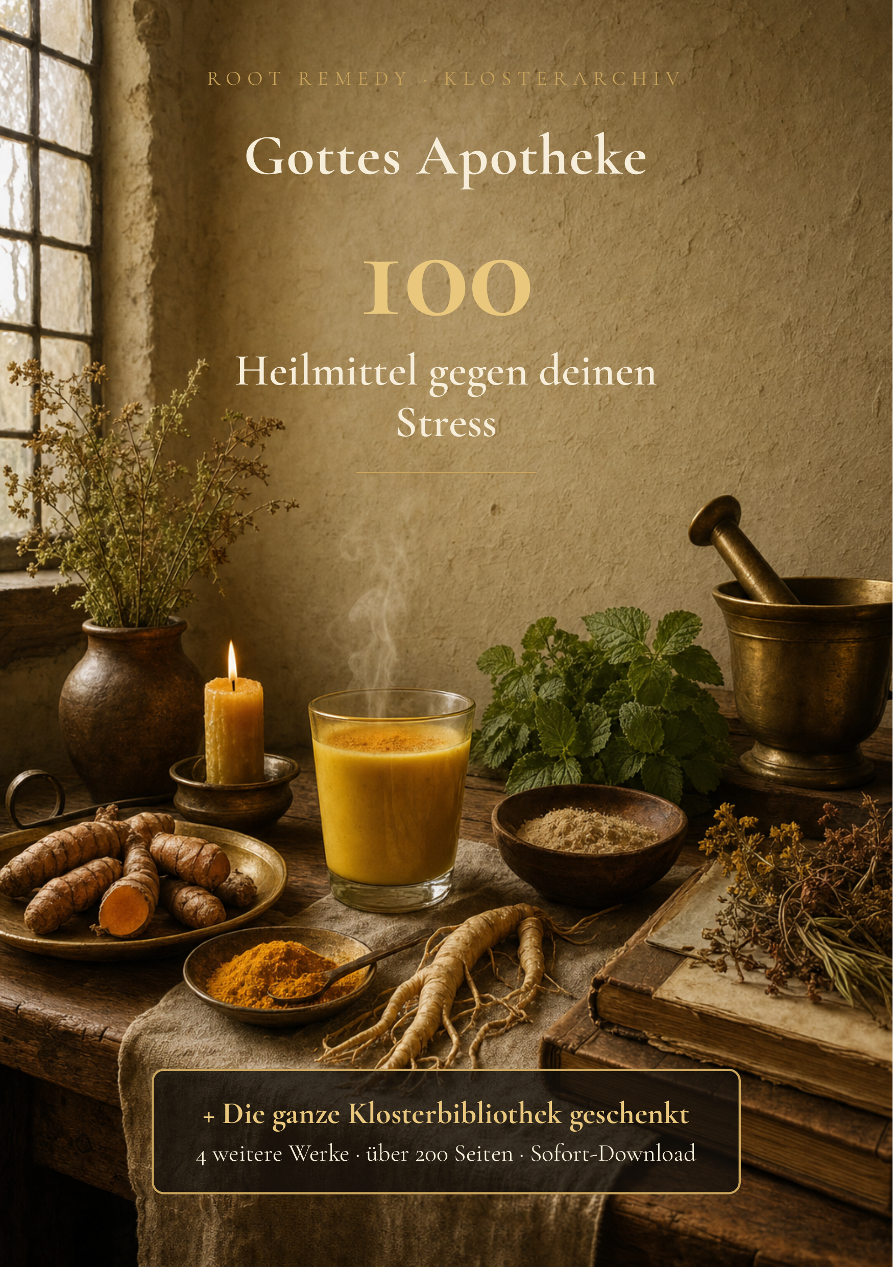 Gottes Apotheke: 100 Heilmittel gegen deinen Stress + 4 Helfer